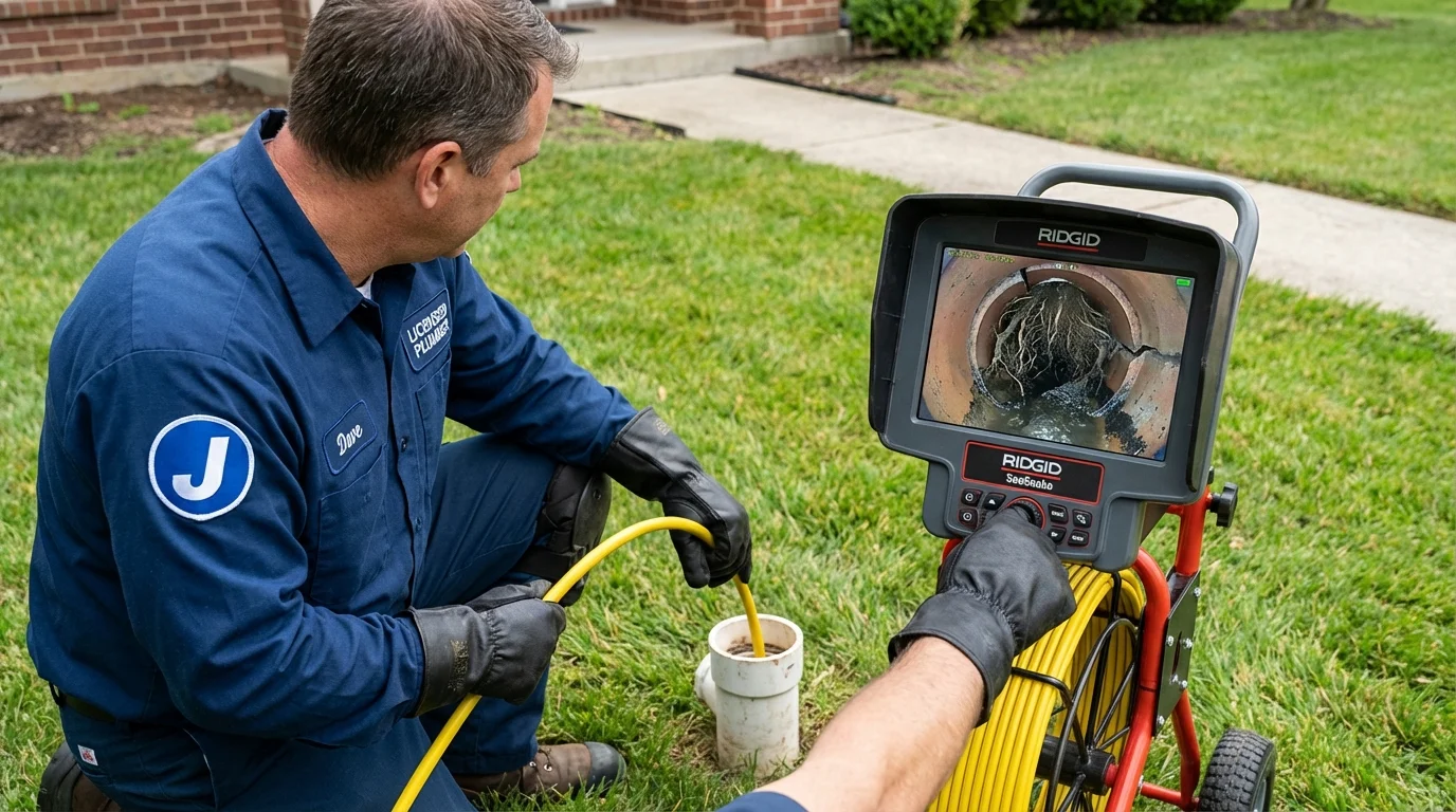 Sewer camera inspection being performed by Johns Plumbing LLC in Lame Deer